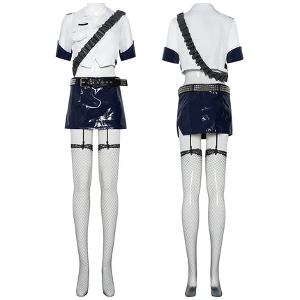 Manshi research suspenders angel cos pandi/stedo towel policewoman Stocking hand-made the same clothing European and American spicy