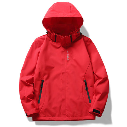 Outdoor sports clothing silver fox velvet liner windproof waterproof men and women with the same style three-in-one work clothes logo