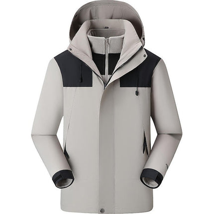 Autumn and Winter Three-In-One Jacket, Custom-Made Removable Liner Jacket, Custom-Made Corporate Workwear, Anti-Scratch and Wear-Resistant Workwear