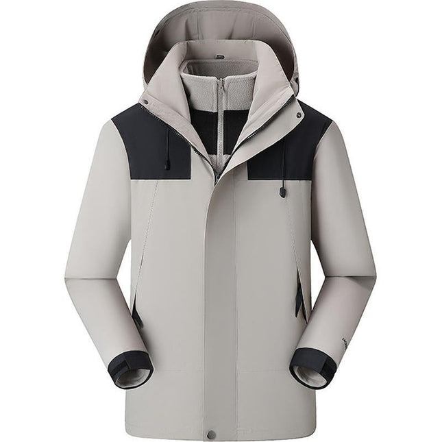 Autumn and Winter Three-In-One Jacket, Custom-Made Removable Liner Jacket, Custom-Made Corporate Workwear, Anti-Scratch and Wear-Resistant Workwear
