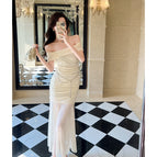 Apricot color (comes with waist chain) / S