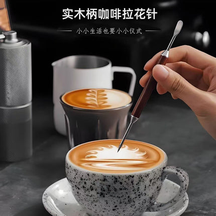[Silky] coffee Garland needle rosewood handle carved needle fancy Garland needle appliance coffee appliance