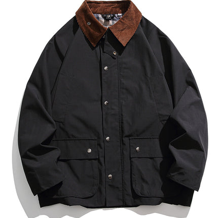 Outdoor fan can soar Anxin with retro hunting suit loose jacket windbreaker frock coat re-engraved 8101