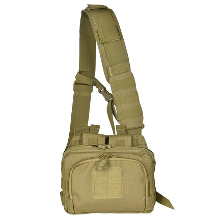 Outdoor Multifunctional Tactical Crossbody Bag, Sports Shoulder Bag, Water-Repellent Military Fan Multifunctional Magazine Pistol Storage Bag