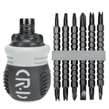 13-in-1 Ratchet Screwdriver Set Tool with Magnetic Screwdriver Bits, Portable Home Repair Kit