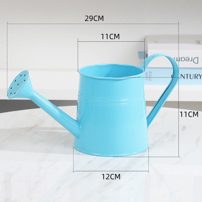 Candy-colored wrought iron watering pot flower shop handmade bouquet flower bag colorful tin watering pot Teachers' Day flower arrangement bucket