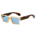 Champagne frame blue piece tortoise shell legs
