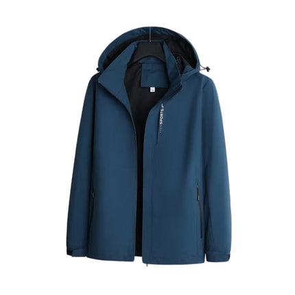 Removable Hat Fashionable Urban Four Seasons Universal Men's Windbreaker Straight Style Couple's Rushwork Mountaineering Suit Jacket