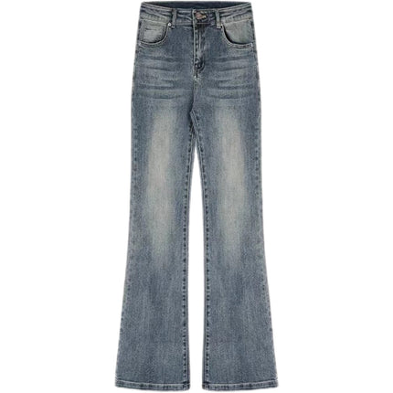 American Hottie Bootcut Jeans Autum New High-Waisted Slim Fit Straight Cigarette Pipe Floor-Length Pants