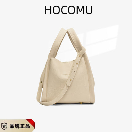 Litchi Bucket Bag 2025 New Women's Bag Simple Autumn and Winter Shoulder Bag Hand-held Vegetable Basket Bag Cross-border Foreign Trade