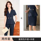 Navy blue jacket + skirt / S