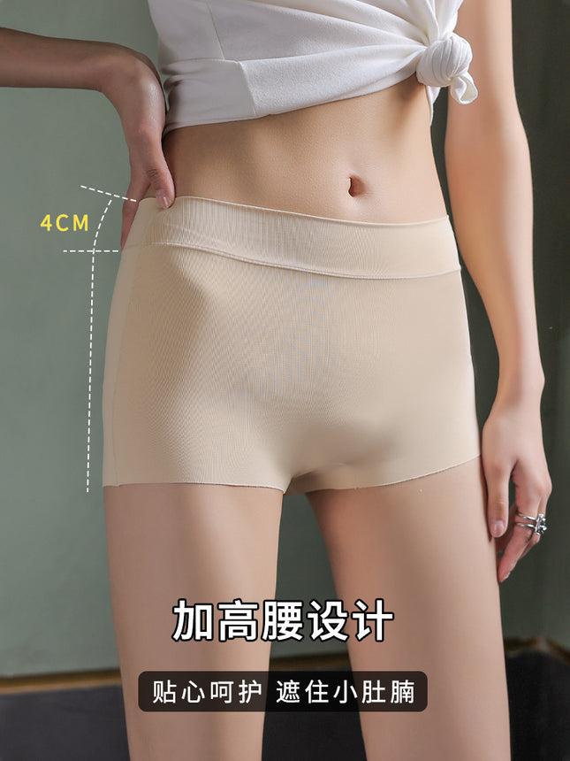 Q Welfare Shark Pants Women's Belly Controlling Butt Lifting Three-Point Security Pants Underwear Anti-Exposed Seamless Non-Curling Leggings