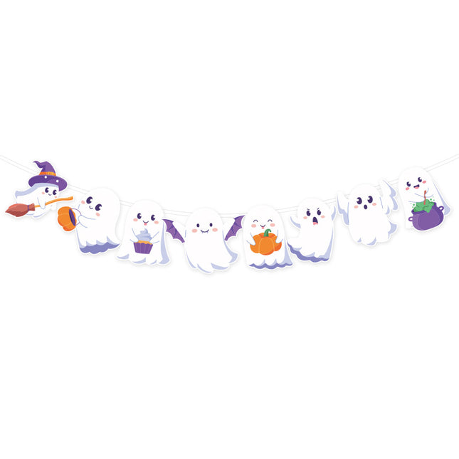 Cross-Border New Halloween Flag Party Supplies Decoration Scene Atmosphere Decoration Halloween Flag Banner
