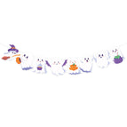 Halloween ghost pulls flag