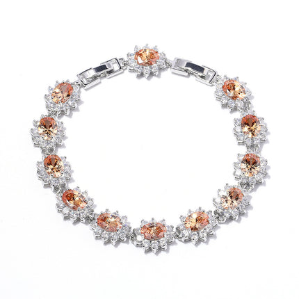 New classic cross-border source bracelet fashion zircon ladies jewelry European and American fashion crystal bracelet