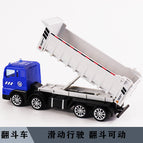 Blue dump truck
