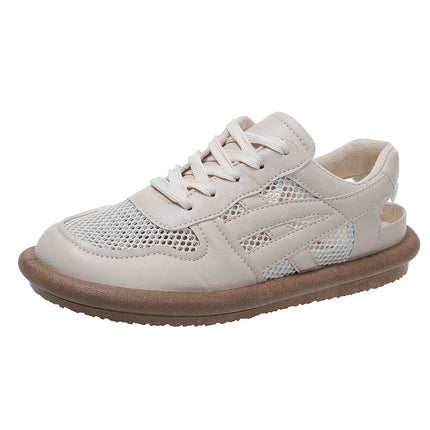 2024 new spring and summer Joker pedal breathable mesh mesh casual white shoes mesh shoes women's shoes wholesale