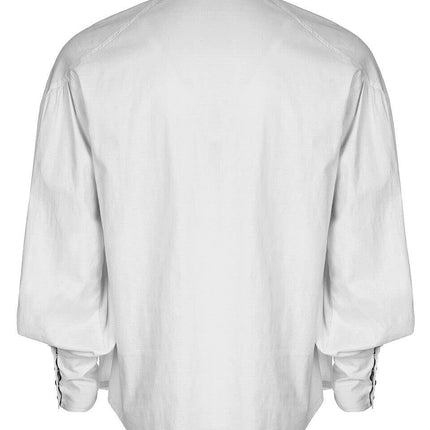 Amazon New Men's Shirt Long Sleeve Top Eaby Medieval Bright Eye Performance Stage Dress Lace-up Lace