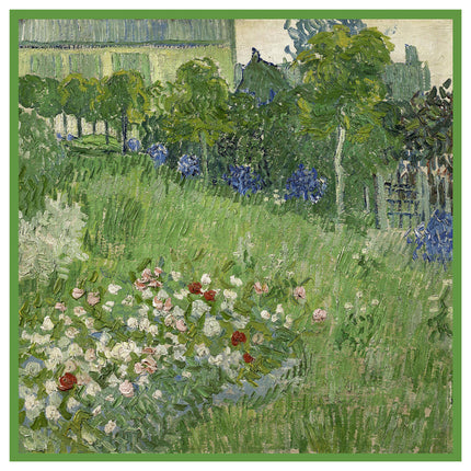 French 53cm new Van Gogh oil painting dobinis garden flower twill decorative small square scarf small scarf scarf