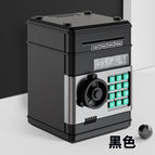 Black password piggy bank [door] english color box