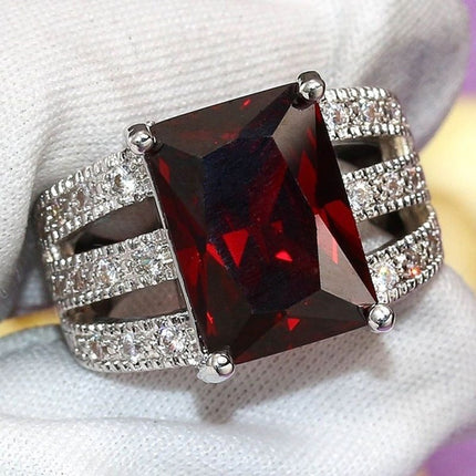 Cross-border luxury personality accessories zircon ring Europe and the United States foreign trade wholesale best selling ladies ring r7772