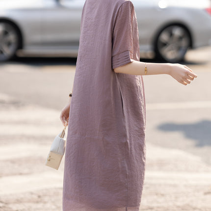 plus size Women's dress Women's 2025 Summer New Slightly Chubby Girls Fresh Distinctive Organ Pleated Loose Slimming Skirt