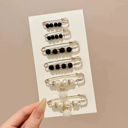Imitation Pearl Pin suit Pants Waist Tight Artifact Pin Fixed Clothes Waist Change Small Artifact Anti-running Light Accessories