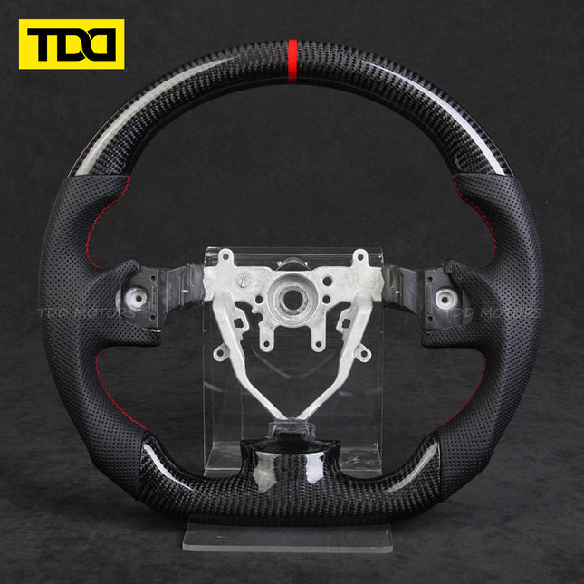 Tdd Carbon Fiber Led Custom Steering Wheel Suitable for Subaru Wrx 2008 2009 2010 2011 2012