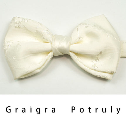 7-day replacement men's original Brown national style retro British fashion personality solid color bow tie men