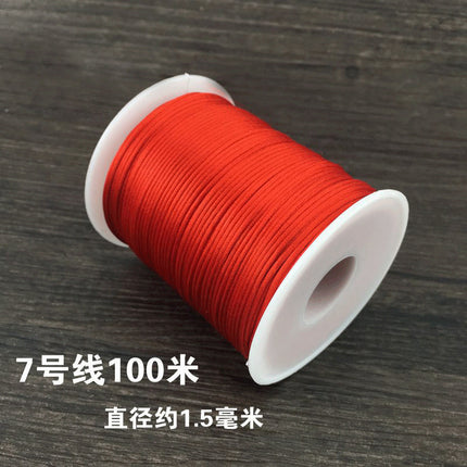 Red braided line diy jewelry accessories Chinese tie line red rope hand rope necklace hand braided material strands