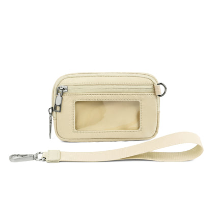 In stock Amazon lulu same multi-functional fashion women's wrist bag portable simple bank card mini coin purse