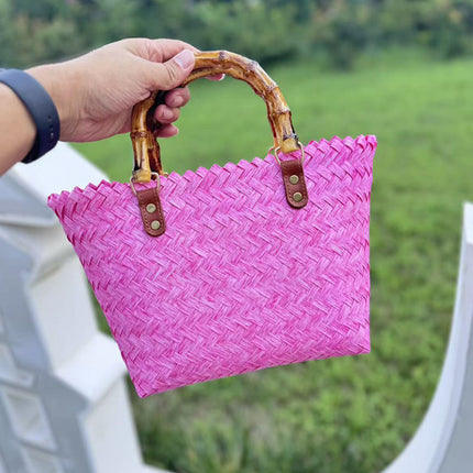 Woven Bamboo Bag / Sac Tressé Bambou