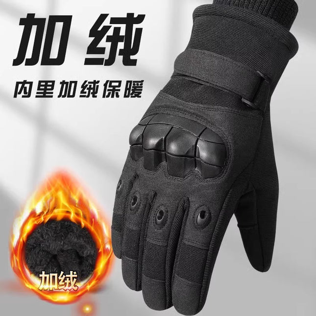 Winter Warm Gloves for Men, Extra Long and Thick, Windproof and Waterproof, Sports Outdoor Knob Touch Screen Ski Motorcycle Gloves