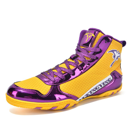 Weightlifting Shoes2025 Large Size Boxing Shoes Cross-Border High-Top Men's Summer Letter Drop Shipping