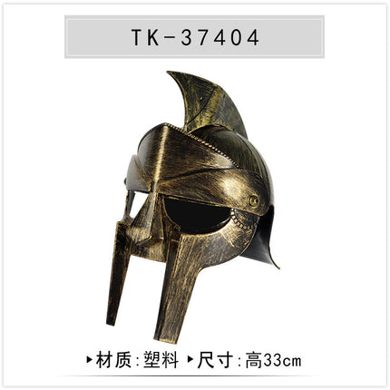Ancient Roman Samurai Props Medieval Helmet Plastic Weapon Props Greek PU Sword Dagger Shield Knife