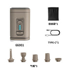 Battery air pump with light 1200 mah champagne color