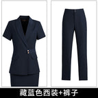 Dark blue suit + pants / S