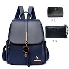 Blue + handbag + card holder