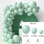 Maka green 86PCS (send glue ribbon ball chain)