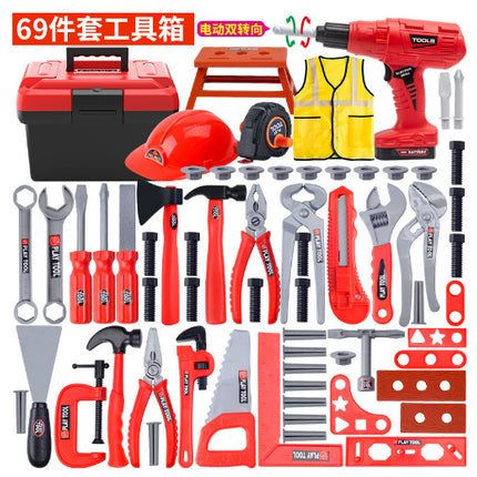 Play house toy toolbox suit baby screwdriver electric drill electric saw maintenance simulation tool children's toys