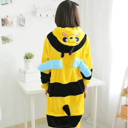 Mixed batch autumn and winter flannel adult cartoon conjoined animal pajamas cheese cat home clothes thick toilet wholesale