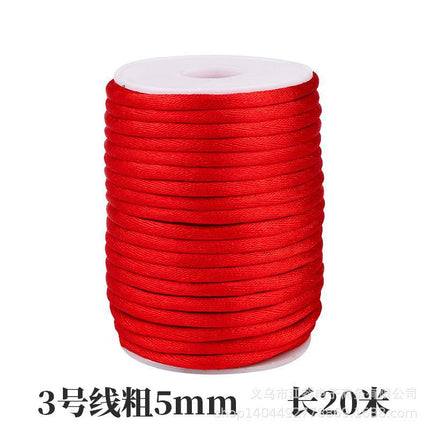 Chinese knot rope 34675 line handmade braided rope bracelet pendant red rope Jade line diy accessories wholesale