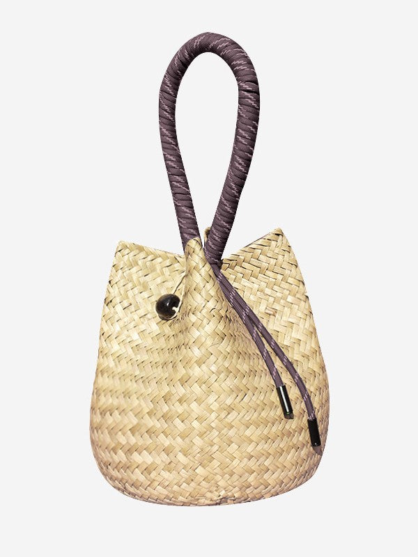 Cross-Border New Woven Bag Women's Large-Capacity Seaside Vacation Beach Bag Korean Style Foreign Style Versatile Portable Shoulder Bag