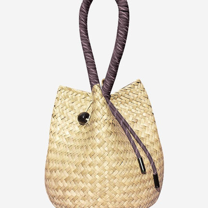 Cross-Border New Woven Bag Women's Large-Capacity Seaside Vacation Beach Bag Korean Style Foreign Style Versatile Portable Shoulder Bag