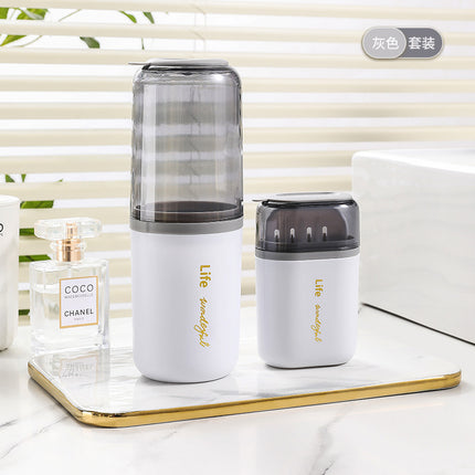 Travel Gargle Cup Soap Box Portable Gargle suit Brush Cup Soap Toothbrush Storage Box Travel Artifact