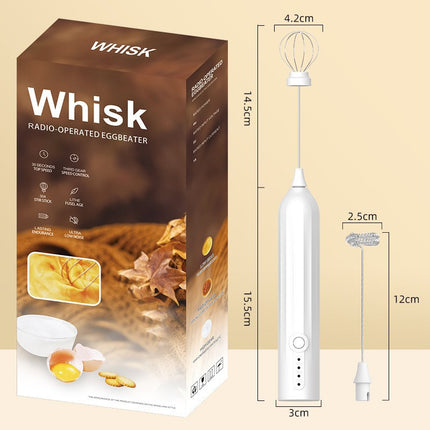 Cross-border handheld milk frother household wireless electric milk coffee mixing rod baking egg white frother