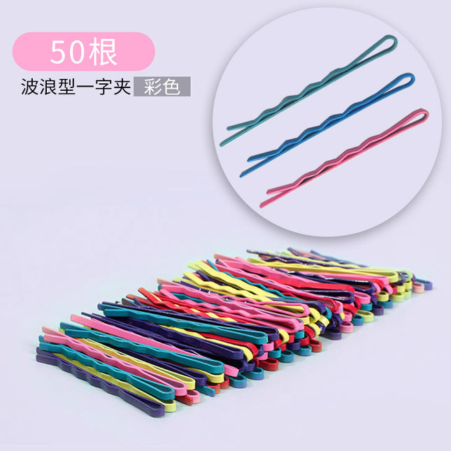 Color macaron color bangs clip hair clip side clip broken hairpin rainbow small clip girl essential clip