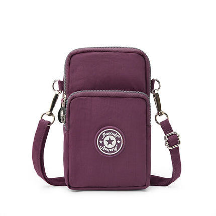 Factory Direct Mobile Phone Bag Women's Crossbody Bag Large Screen Mobile Phone Bag Coin Purse Hanging Neck Wrist Bag Running Vertical Mini