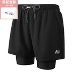 Black 009 men's swimming trunks with goggles / 2XL-120-130