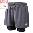 Grey 009 men's swimming trunks with goggles / 2XL-120-130